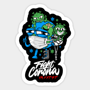 Fight Corona Viruses Sticker
